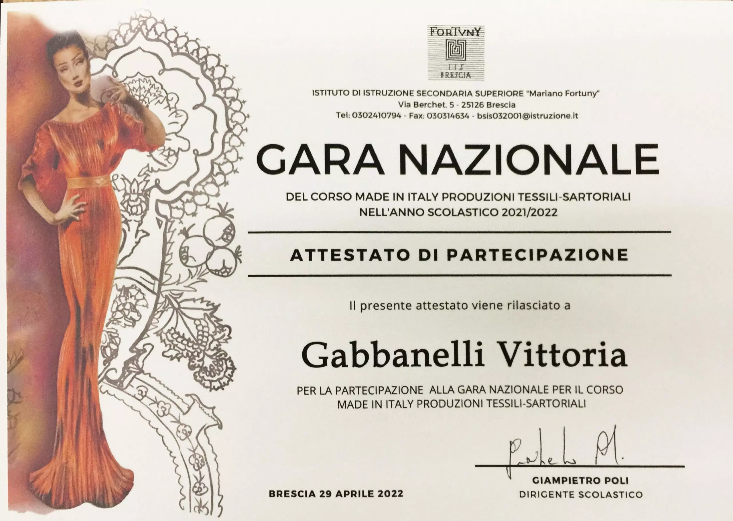 GaraNaz Brescia attestato GabbanelliVittoria scaled